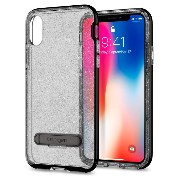 iPhone X Case Crystal Hybrid Glitter